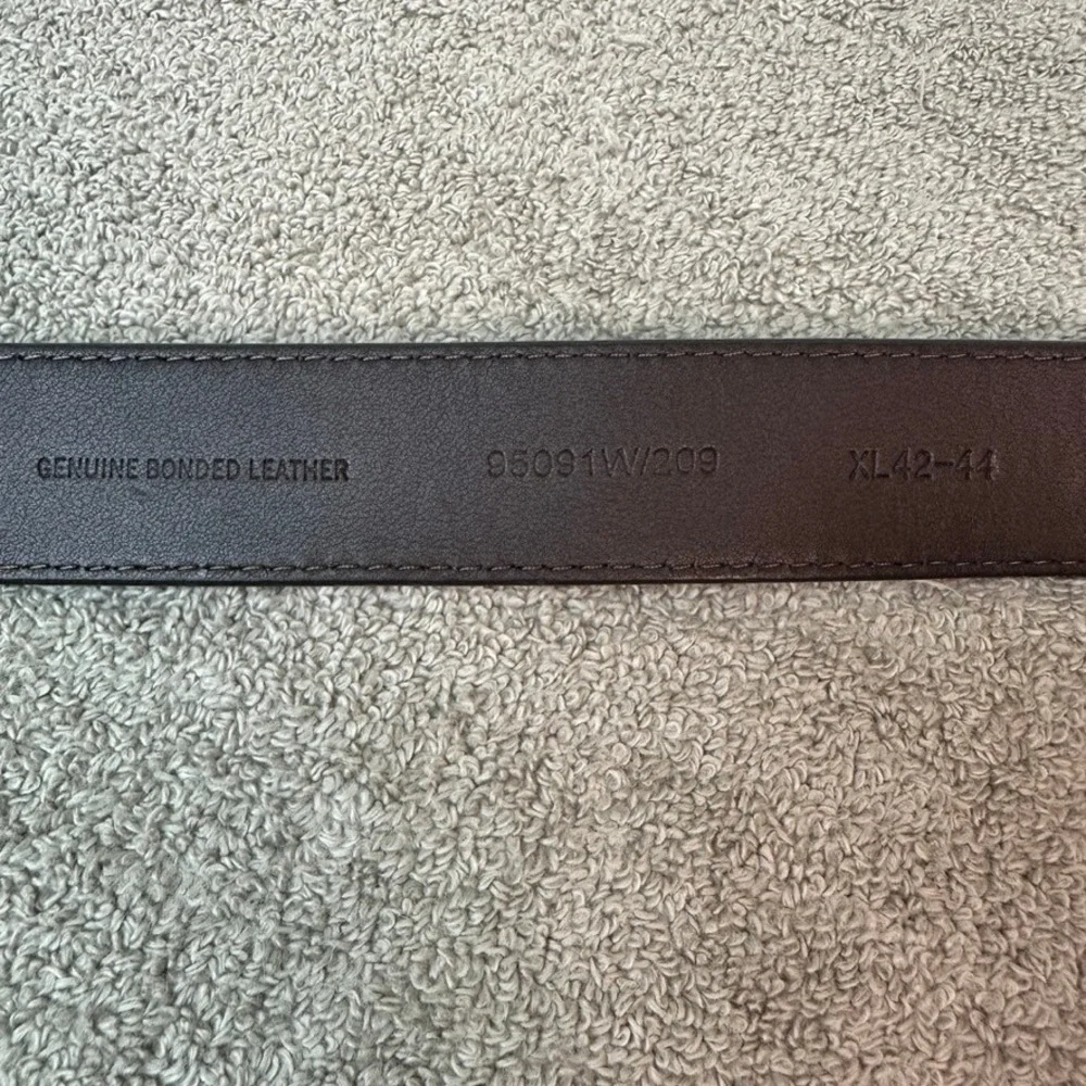 Realtree Mens Brown Bonded Leather Belt XL 42-44 95091W/209 Distressed Buckle